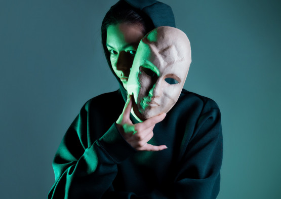 Hiding behind a mask,