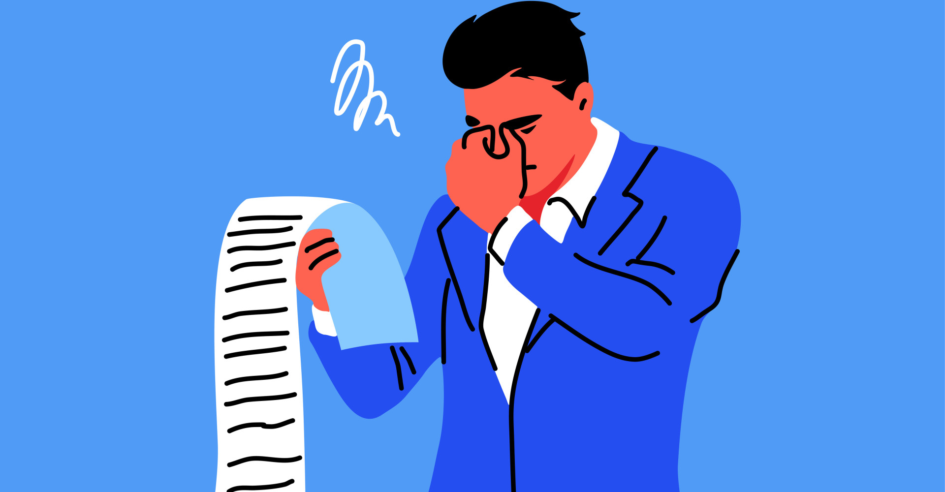 Business, mental stress, bankruptcy, debt concept