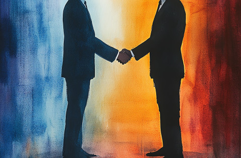 lawyers shaking hands after settlement